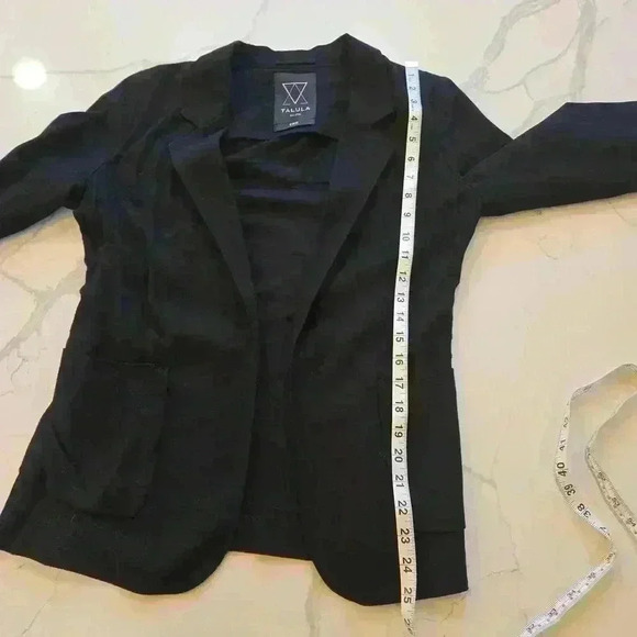 Talula Open Lightweight Blazer Black Womens Size 2 - Picture 4 of 7